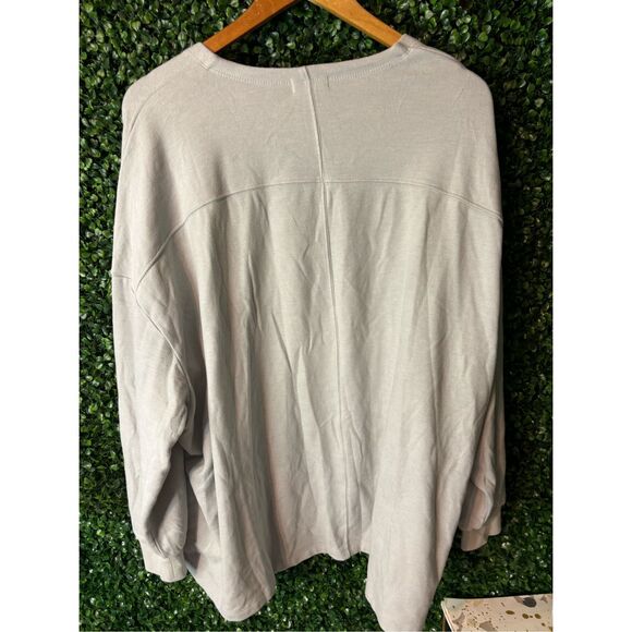 Barefoot Dreams Malibu Collection Brushed Sweater Rain Drop XL - Picture 5 of 5